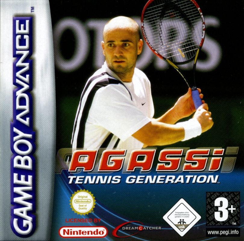 Agassi Tennis Generation box art for GameBoy Advance